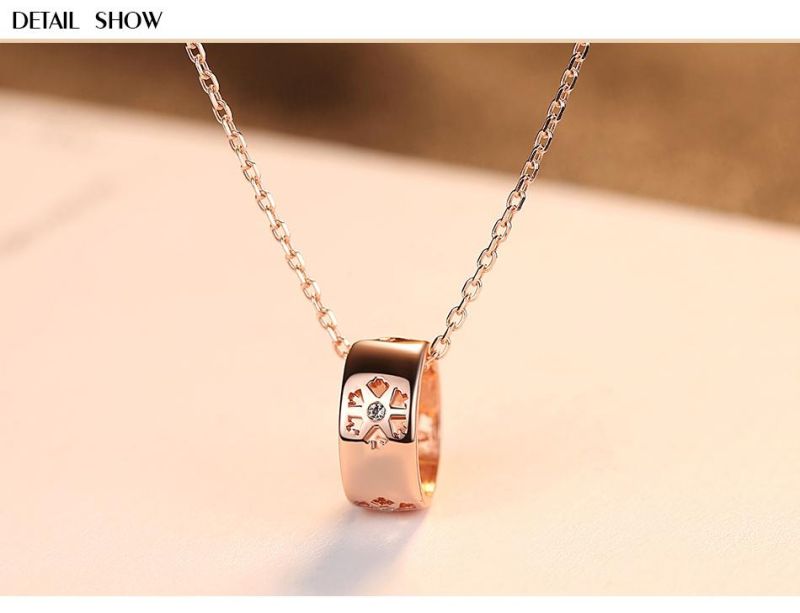 Custom Pendant Necklace with Personalized Cubic Zirconia Chains Gift
