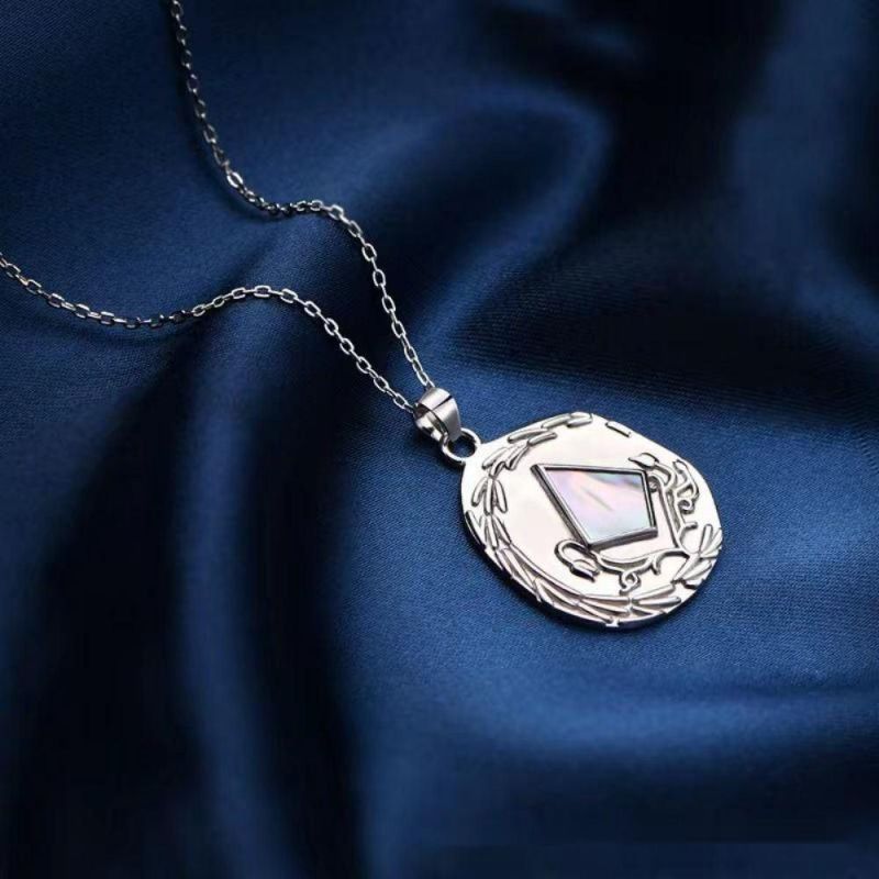 Sterling Silver Necklace S925 Personalized Ins Cool Style Pattern European and American Necklace