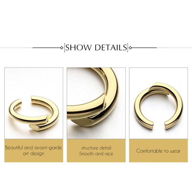 Custom Fashion Wedding Rings Comfortable Wear Copper Ring