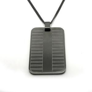 Gift New Fashion Retro Tag Stainless Steel Necklace
