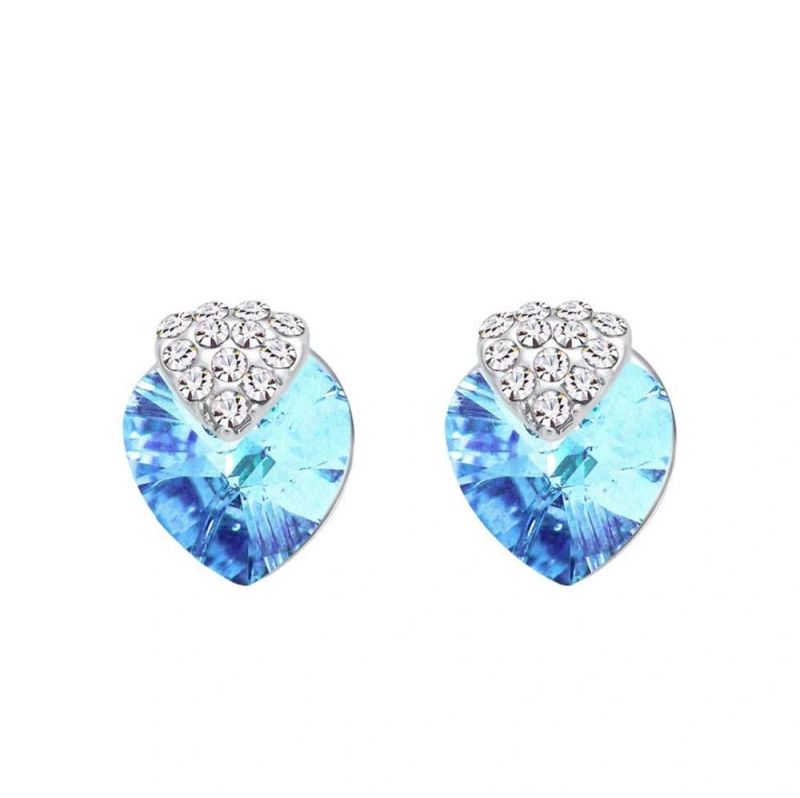 Sweet Crystal Rhinestone Stud Earring-D6