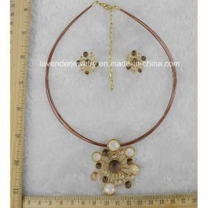 Set Jewelry for Women Gold Plated Necklace &amp; Earrings