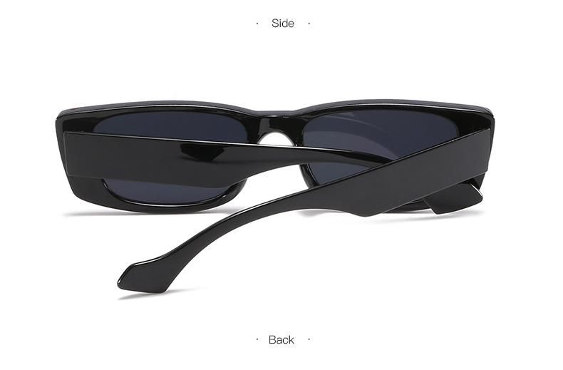 Sunglasses European and American Trend Small Frame Women Square Bright Black Net Red Same Sunglasses