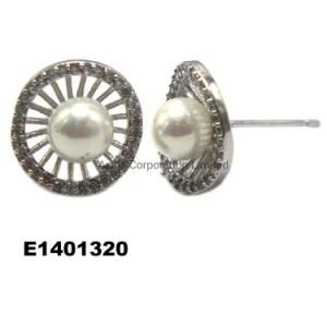 Silver Earring Custom Natural Pearl Hoop Jewelry