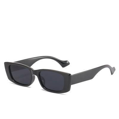 Sunglasses European and American Trend Small Frame Women Square Bright Black Net Red Same Sunglasses