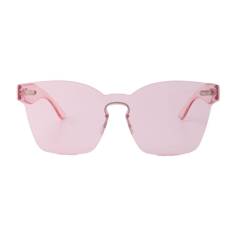 2018 Hot Selling Fashion One Piece Colored Lens Sunglasses