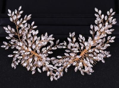 Wedding Crystal Hair Comb Hair Vince Headband Headpiece. Bridal Crystal Hair Comb Headband