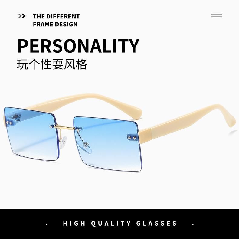 New Design Sunglasses Manufacturer Custom Sun Glasses Personality UV400 Square Wholesale Shades Sunglasses