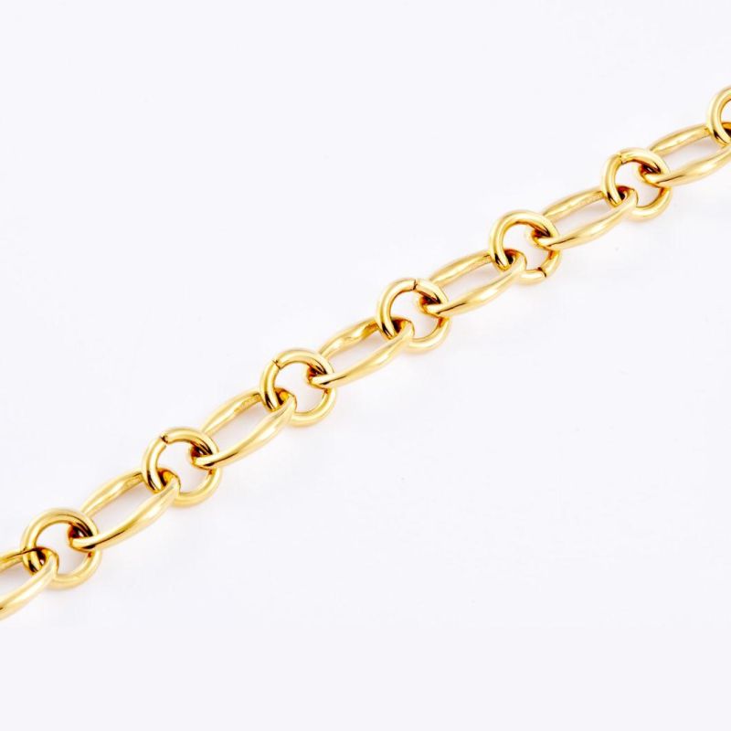 Fashion Jewelry Accessories Gold Plated Bold Link Chain Jewellery Bracelet Ot Casp