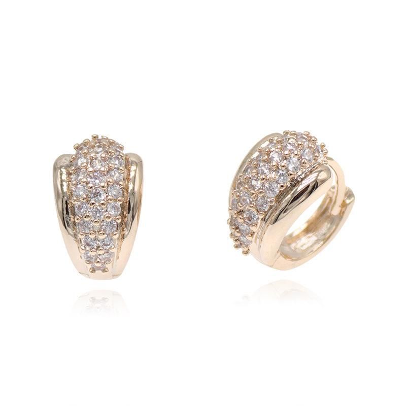 Luxury Gold-Plated Zircon Women′ S Fashion Earrings