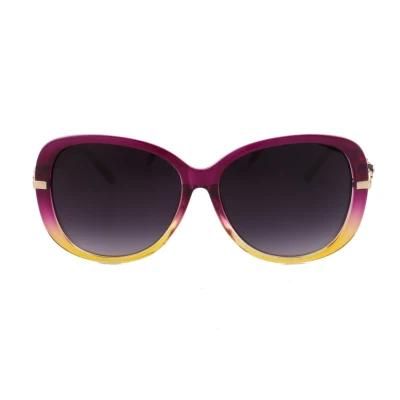 2017 Oval Shape Fashionable Sunglasses with Metal Decoration