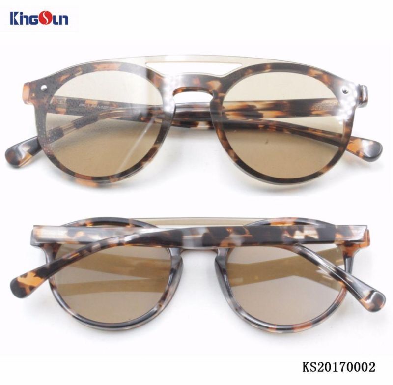 New Material Thin Acetate Sunglasses with One Piece PC Lens (KS000&⪞ apdot;)