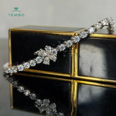 High Polish 18K Vvs D Spiral Gold Fairy Tale Lab Grown Diamond Bracelet for Men