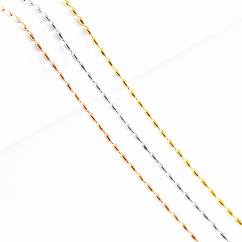 Fashion Necklace Stainless Steel Jewelry Chain Bracelet Anklet Fashion Accessories Jewelry