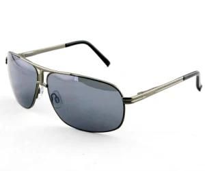 Silver Metal Fashion Retro Sport Sunglasses for Men (14228)