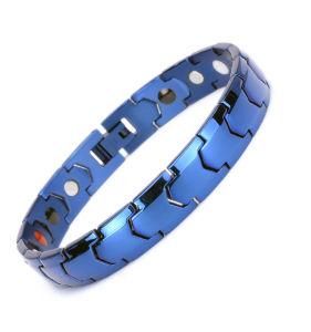 Hot Sale New Design Titanium Steel Positive Quantum Energy Magnetic Bracelet for Men and Women