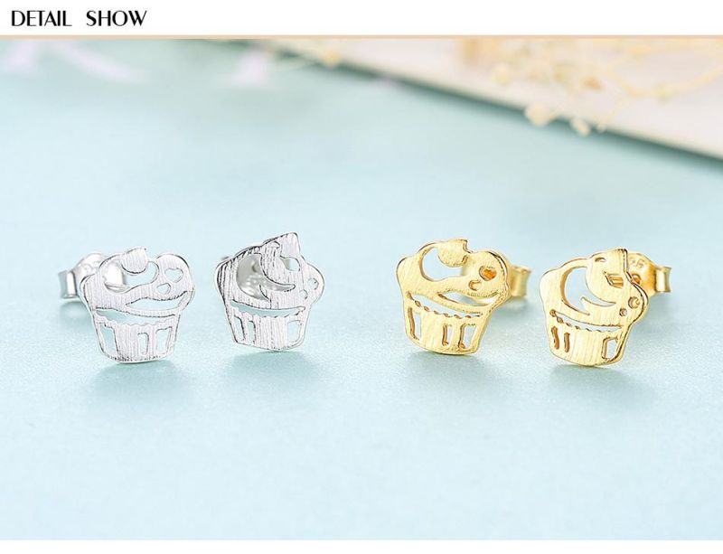 Korean 2021 Earrings Jewelry Mini Cake Studs