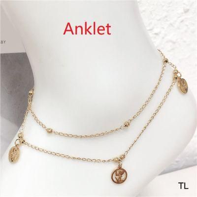 Fashion Jewelry Anklet, Stainless Steel Jewelry Gold Ankle Chain