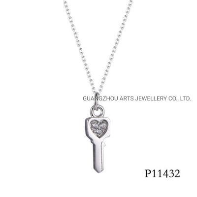 Valentine&prime;s Gift Fashion Silver Key Necklace