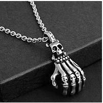 Stainless Steel Skull Pendant (PZ6006)