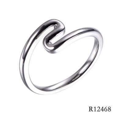 925 Sterling Silver Simple Line Plain Ring