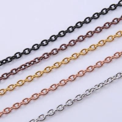 Classic Cross Cable Chain Stainless Steel Jewelry Necklace Bracelet for Fashion Collection Design
