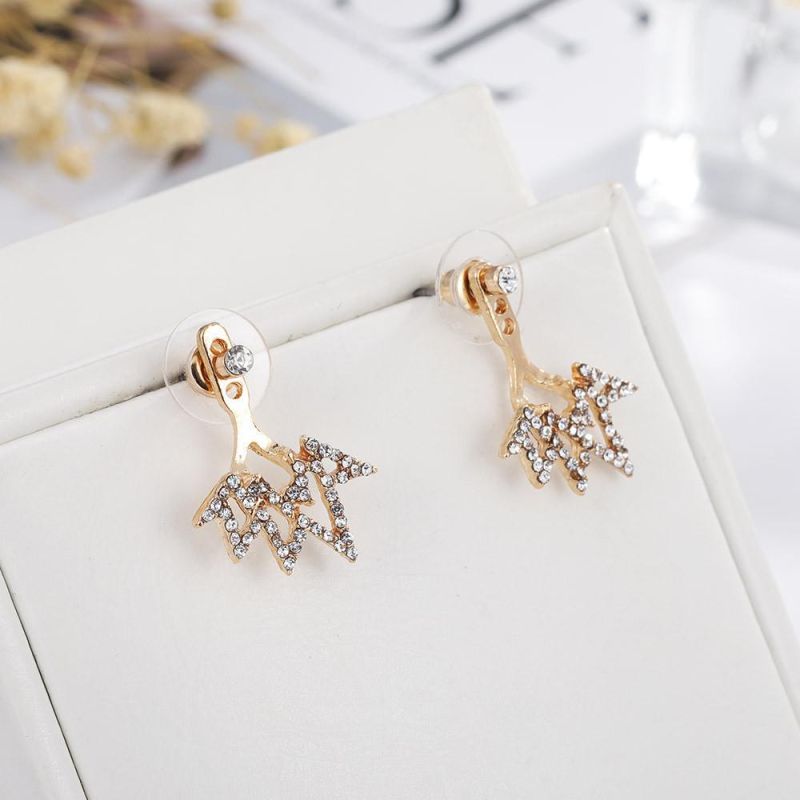 Diamond Jewelry Fashion Earring with Geometric Shapes