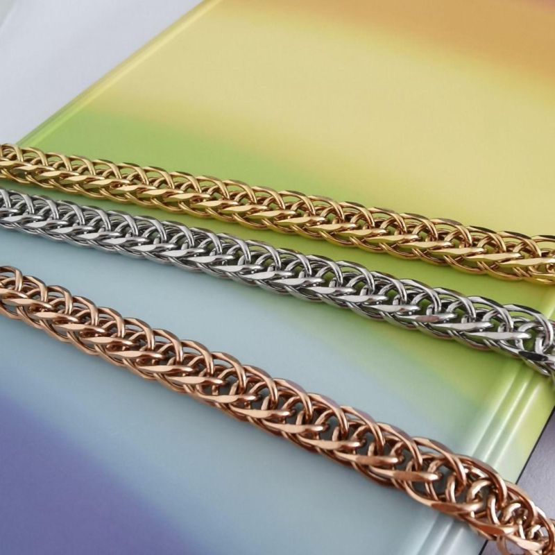 8" 16" 18" 20" 22" 24" Hip-Hop Gold Plated Stainless Steel Chopin Chain Necklace for Anklet Bangle Bracelet Jewelry Making