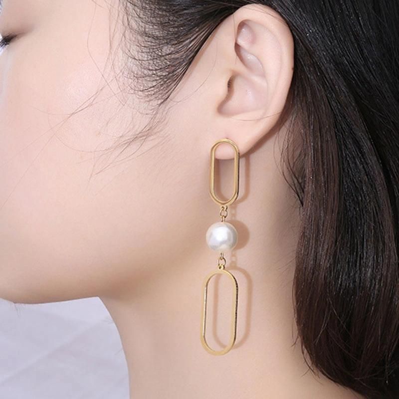 Fashion Square Geometric Long Drop Earring Jewelry