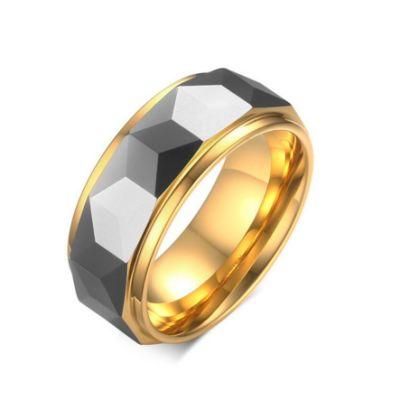 Tungsten Steel Gold Ring Korean Style Jewelry Wholesale Jewelry Design