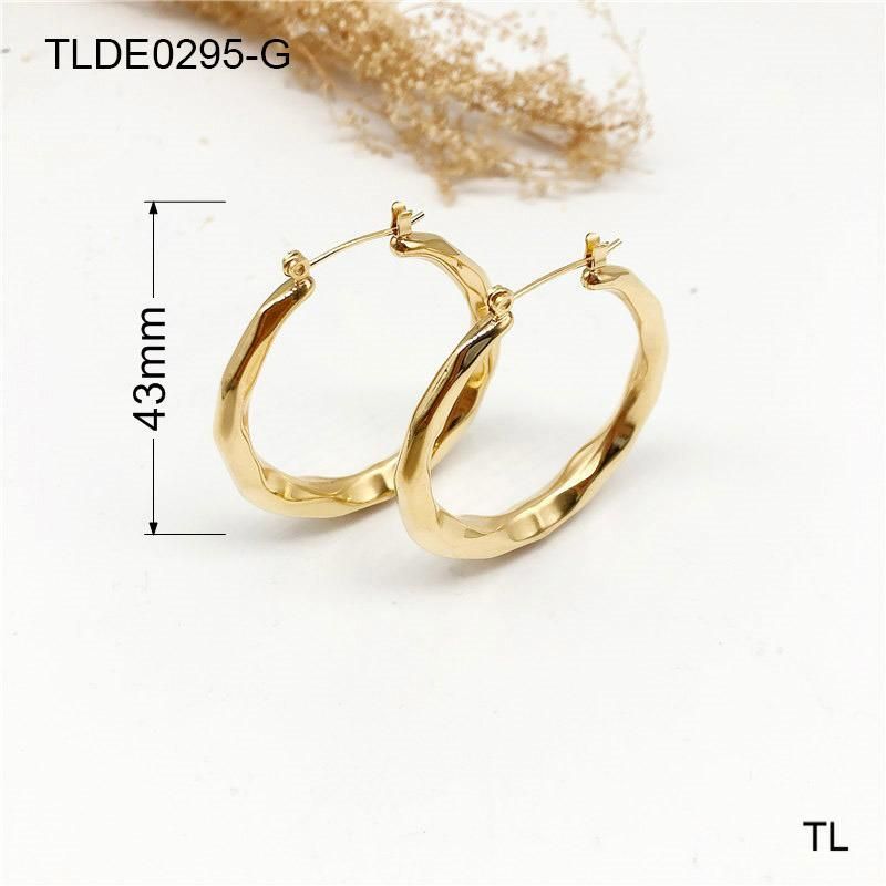 Manufacturer Custom 18K PVD Gold Plated, Water Resistant Gold Jewelry, Brand Earings