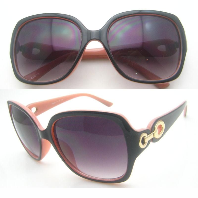 Fashion Round Design PC Sunglasses with Gradient Lens