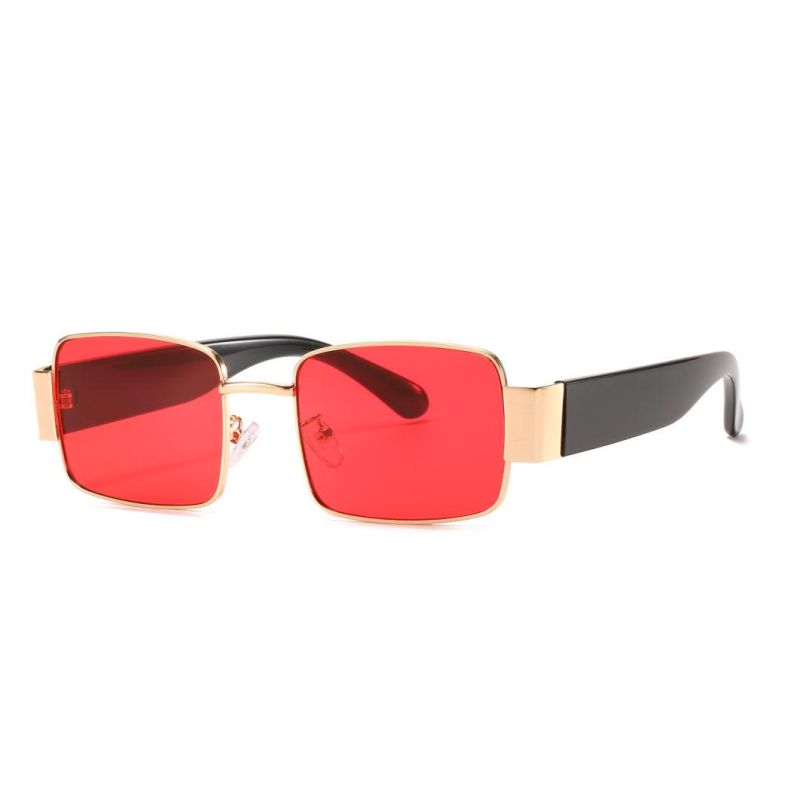 2020 Low MOQ Square Tiny Vintage Metal Fashion Sunglasses
