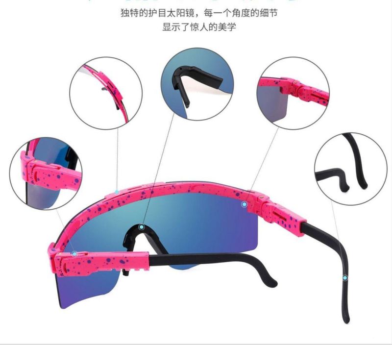 2021 Fashion One Piece Outdoor Windproof Sunglasses Oversize Big Large Shield Visor Goggles Sunglasses for Men Women