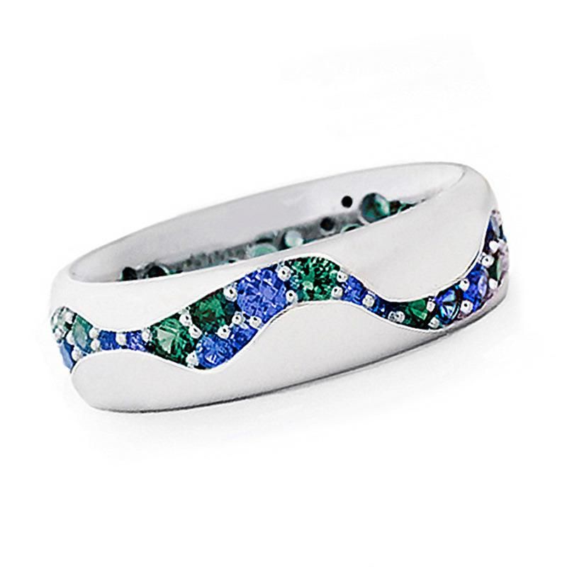 Fashion Jewelry for Gift Cubic Zirconia Birthstone Brass Women Ring