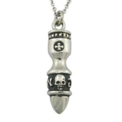 Customize Men Skull Bullet Pendant Men Jewelry