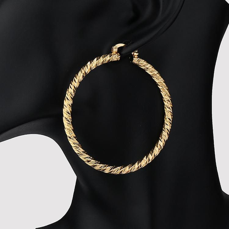 2020 New Arrivals Fashion Earring Design Jewelry Hoop Earring 18 Karat Gold Plated Earings Designs for Women