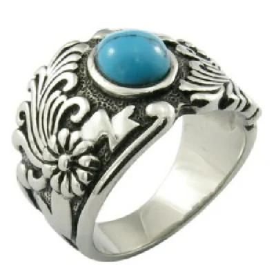 Custom Turquoise Stone Men Ring