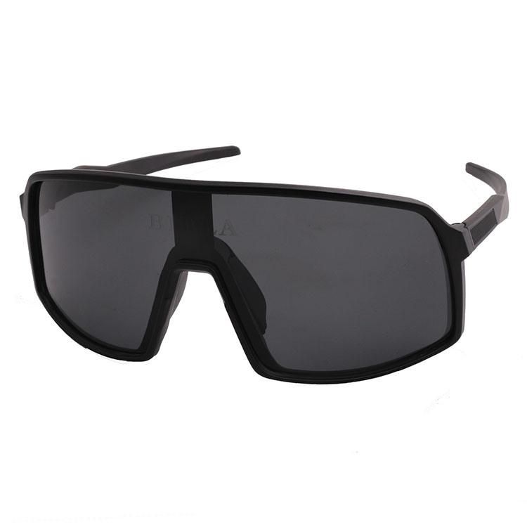 2019 Oversize One Piece Black Frame Sports Sunglasses