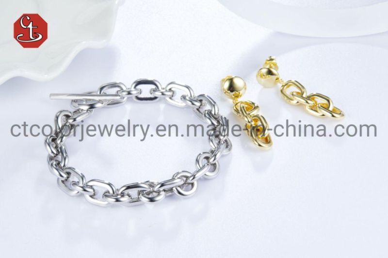 Fashion Jewelry Silver or Brass Bracelet Micro Pave CZ Bracelets for Men or Women