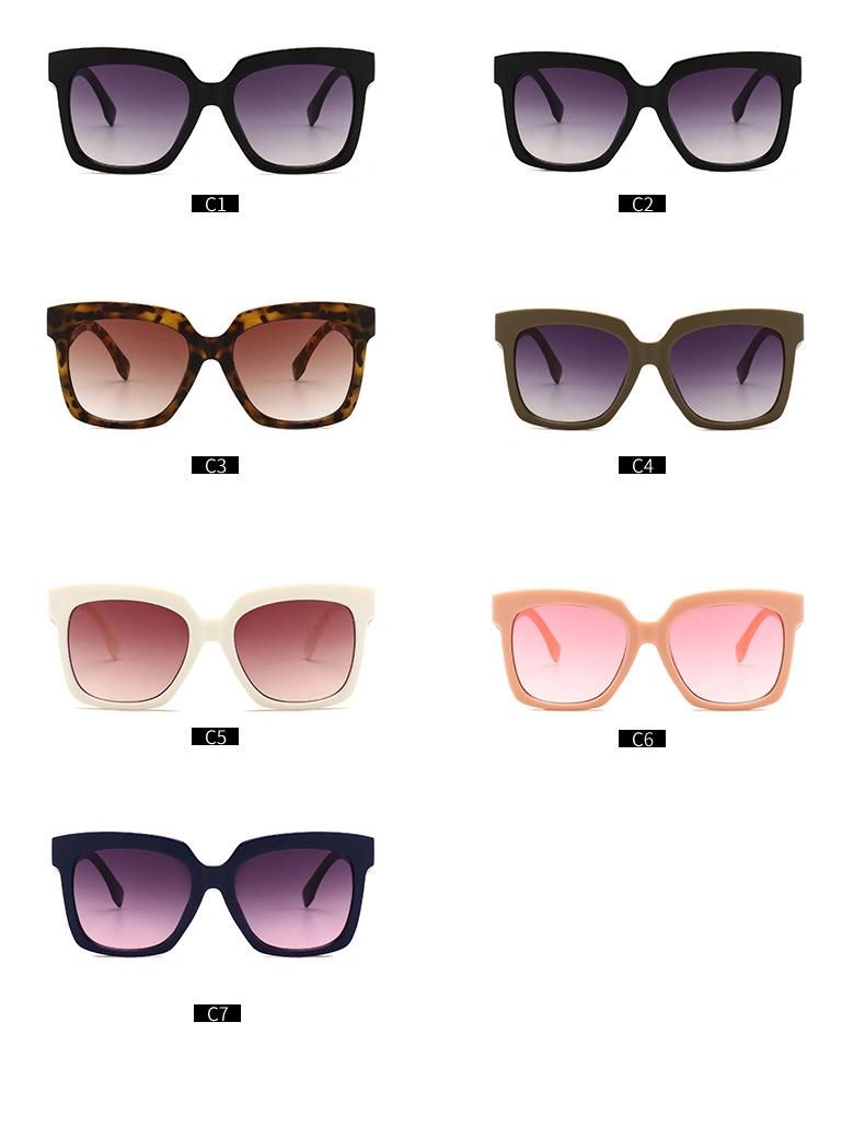 Fashion Square Frame Personality Monster Sunglasses