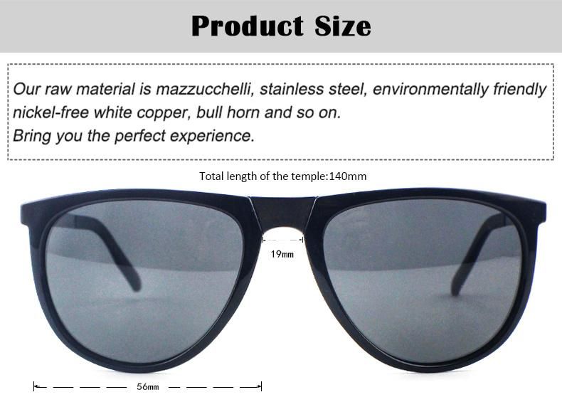 P0075 Fashion Metal Frame Ready Polarized Men Tr Sunglasses