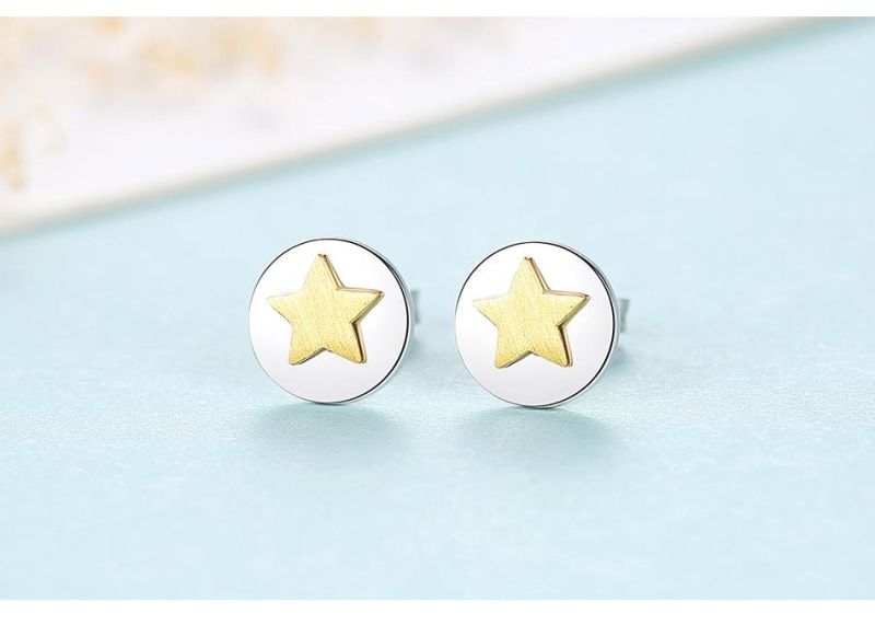 Factory Fashion Jewelry Earrings Five-Pointed Star Ear Stud