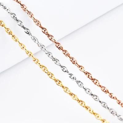 Gift Fashion Accessories Jewelry Stainless Steel Necklace Anklet Bracelet Gold Plated