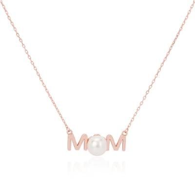 Mom Shell Pearl Necklace with Gold Plated Factory Wholesale Mother&prime;s Day