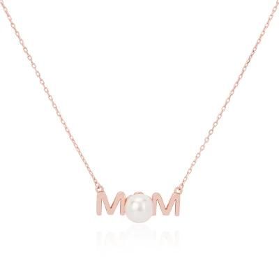 Mom Shell Pearl Necklace with Gold Plated Factory Wholesale Mother&prime;s Day