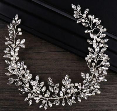 Bridal Wedding Luxury Crystal Headband Hair Vines Headpiece