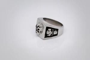 Fashion Stainless Steel Casting Ring (RZ3850)