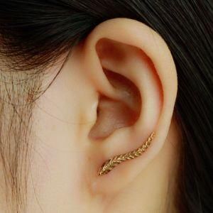 2 Pairs 2017 Vintage Exquisite Gold Color Leaf Earrings