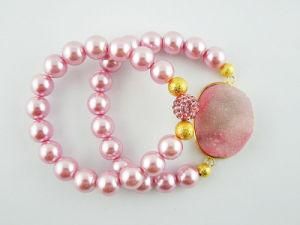 Druzy Fashion Bracelet, Imitation Pearl Bead Bracelet Set, New Style Bracelet